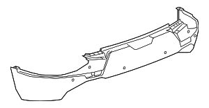 2019 - 2022 GMC Blazer Rear Bumper Cover Lower