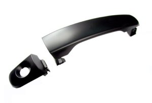 Front Left (Driver) Outer Door Handle for 2004 - 2010 Chevrolet Equinox, w/ Cap, Primed-To-Match, OEM 22672194-PFM Replacement