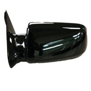 Left (Driver) Side View Mirror Assembly and Cover for 1988-2000 GMC C2500, Outside Rear View, Standard Type, Painted, Manual Remote,  15764759, Glass Replacement