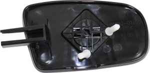 Mirror Glass for Chevrolet Cavalier/Pontiac Sunfire 1995-2005, Left (Driver), Non-Heated, with Backing Plate, Compatible with Convertible/Coupe/Sedan Models, Replacement