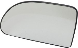 Mirror Glass for Chevrolet Equinox 2005-2009, Pontiac Torrent 2006-2009, Saturn Vue 2002-2007, Left (Driver), Non-Heated, with Backing Plate, Replacement