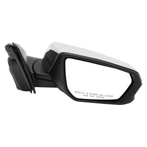 Power Mirror for GMC Terrain/Denali Model, Chevrolet Equinox 2018-2023, Right (Passenger), Manual Folding, Heated, Chrome, without Blind Spot Detection and Signal Light, Replacement