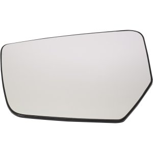 Mirror Glass for Chevrolet Impala 2014-2019, Left (Driver), Non-Heated, with Backing Plate, LS Model Replacement