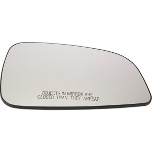 Mirror Glass for Chevrolet Malibu 2008-2012 & Saturn Aura 2007-2009, Right (Passenger), Non-Heated, with Backing Plate, (LS/LT Models), Replacement