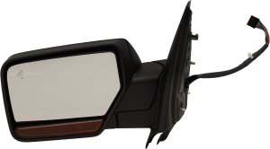 Power Folding Heated Textured Mirror for Ford Expedition 2015-2017, Left (Driver), Non-Towing, with Auto Dimming, Blind Spot Detection in Glass, In-Housing Signal Light & Memory, Replacement