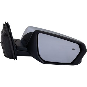 Power Mirror for GMC Terrain/Denali and Chevrolet Equinox 2018-2023, Right (Passenger), Manual Folding, Heated, Chrome, with Blind Spot Detection and Signal Light, Replacement