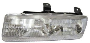 Left (Driver) Headlight Assembly for 1991 - 1992 Saturn SL1 Sedan, Front Headlight Assembly Replacement Housing/Lens/Cover, includes Park/Signal Lights, Composite,  21110139, Replacement