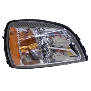 Right (Passenger) Headlight Assembly for 2000 - 2002 Cadillac DeVille, Front Headlight Assembly Replacement Housing / Lens / Cover, Complete Assembly, Composite,  19245430, Replacement