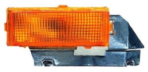 Left (Driver) Park Light Assembly for 1992 - 1995 Oldsmobile 88, Including Signal Light,  5976159, Lens Cover, Replacement