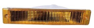 Left (Driver) Parking Light Assembly Replacement for 1989 - 1991 Oldsmobile Cutlass Calais with Amber Lens Cover,  5976095