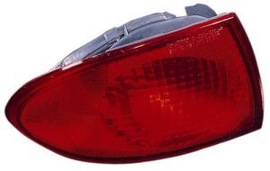 Left (Driver) Rear Tail Light Assembly for 2000 - 2002 Chevrolet Cavalier, includes Marker Light;  5978345, Replacement