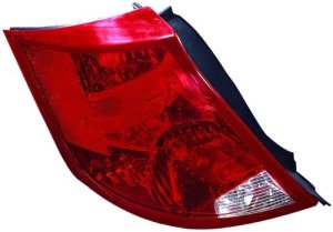 Left (Driver) Tail Light Assembly for 2003-2007 Saturn Ion 4 Door Sedan, Rear Replacement Lens Cover, without bulb,  22723024, Replacement