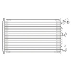 A/C Condenser for 1990 - 1993 Chevrolet Lumina APV,  52481030, Replacement