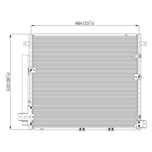 A/C Condenser for 2006 - 2009 Cadillac Sts-v V;  19129757, Replacement