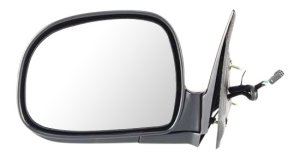 Power Mirror for Chevrolet S10 Pickup (1994-1997) / Blazer (1995-1997), Left (Driver), Manual Folding, Non-Heated, Paintable, Replacement