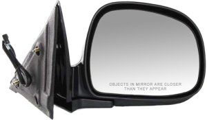 Power Mirror for Chevrolet S10 Pickup (1994-1997) / Blazer (1995-1997), Right (Passenger) Side, Manual Folding, Non-Heated, Paintable, Replacement