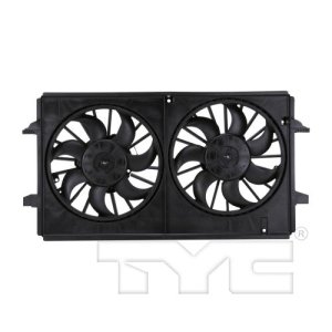 Radiator Cooling Fan Assembly for 2006 - 2012 Pontiac G6, Motor/Blade/Shroud Assembly,  20757667-PFM, Replacement