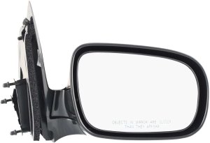Manual Remote Mirror for Chevrolet Venture 1997-2005/Uplander 2005-2009, Right (Passenger) Side, Manual Folding, Non-Heated, Paintable, Replacement