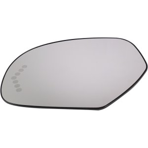 Heated Mirror Glass with Backing Plate and Signal Light for Chevrolet Silverado/Sierra 2500 HD/3500 HD/Suburban/Yukon, 2007-2014, Left (Driver), Without Auto Dimming and BSD, Replacement