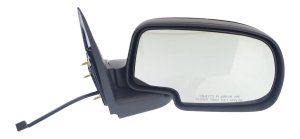 Mirror for Chevrolet Silverado/GMC Sierra 1999-2002, Right (Passenger), Non-Towing, Power Operated, Manual Folding, Non-Heated, Paintable, Replacement