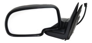 Mirror for Silverado/Sierra 1999-2002, Left (Driver), Non-Towing, Power, Manual Folding, Non-Heated, Chrome, Replacement