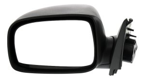 Manual Adjust Mirror for Chevrolet Colorado/ GMC Canyon 2004-2012, Left (Driver), Manual Folding, Non-Heated, Textured Surface, Replacement