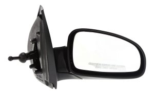 Manual Remote Mirror for Chevrolet AVEO 2004-2007/AVEO5 2006-2011, Right (Passenger), Manual Folding, Non-Heated, Paintable, without Auto Dimming, Blind Spot Detection, Memory, and Signal Light, Hatchback/Sedan, Replacement