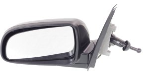 Manual Remote Mirror for Chevrolet AVEO 2007-2011 Sedan, Left (Driver), Manual Folding, Non-Heated, Paintable, without Auto Dimming, Blind Spot Detection, Memory, and Signal Light, Replacement