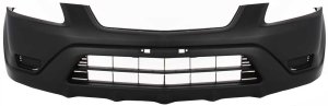 Front Bumper Cover for Honda CR-V 2002-2004, Textured, Without Fog Light Holes, USA Built, Replacement