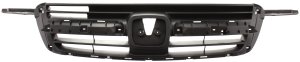 Textured Gray Shell and Insert Plastic Grille for Honda CR-V 2002-2004, without Chrome Moulding, Replacement