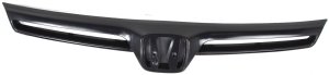 Painted Black Grille for 2006-2008 Honda Civic Coupe, Replacement