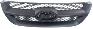 Grille for Hyundai Sonata 2006-2008, with Textured Black Shell and Insert, Replacement