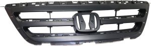 Grille Insert for 2005-2007 Honda Odyssey, Painted Black Shell and Insert, Replacement