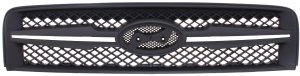 Grille for Hyundai Tucson 2005-2008, Black Shell and Insert, Replacement