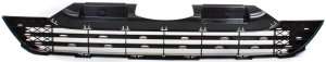 Front Bumper Grille for Honda CR-V 2007-2009, Lower, Textured Black, Japan Built, Replacement