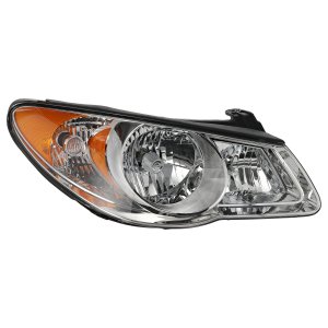 Headlight Assembly for Hyundai Elantra 2007-2009, Right (Passenger) Side, Halogen, Sedan, Replacement