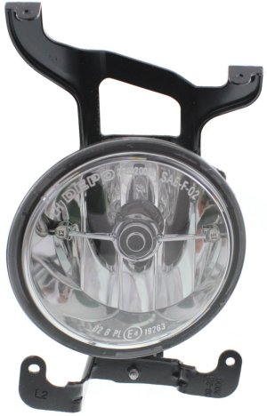 Front Fog Light Assembly for Hyundai Accent 2003-2006, Left (Driver), Hatchback/Sedan, Replacement