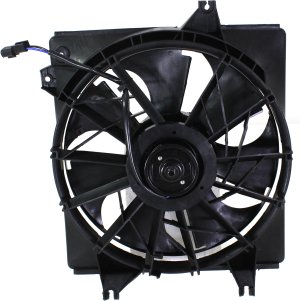 Radiator Fan Shroud Assembly for Hyundai Elantra 1996-2000, Tiburon 1997-2001, Replacement