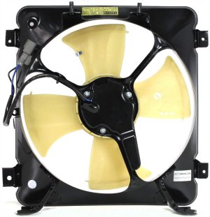A/C Fan Shroud Assembly for 1999-2000 Honda Civic, Left (Driver), Replacement