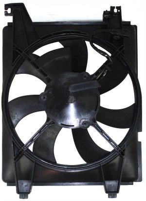 A/C Fan Shroud Assembly for 2001-2006 Hyundai Elantra / 2003-2008 Tiburon, Replacement