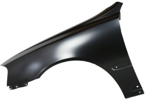 Front Fender for Hyundai Accent 2000-2002, Left (Driver), Primed (Ready to Paint), with Body Side Molding Holes, Replacement