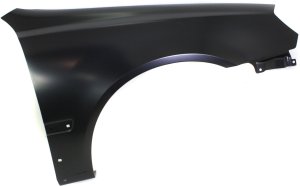 Front Fender for Hyundai Accent 2003-2006, Right (Passenger), Primed (Ready to Paint), Hatchback Model, with Body Side Molding Holes, Replacement