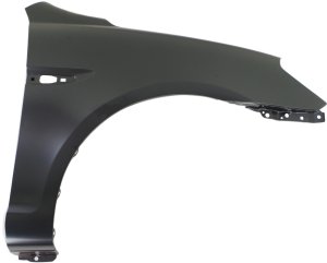 Front Fender for Hyundai Accent 2006-2011, Right (Passenger), Primed (Ready to Paint), Hatchback 2007-2011/Sedan, Steel, with Side Light Hole, Replacement