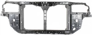 Radiator Support Assembly for Hyundai Sonata 2006-2008, Black, Plastic with Steel, Replacement
