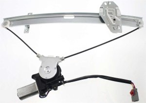 Front Window Regulator for Honda Accord 1998-2002, Left (Driver), Power, With Motor, Sedan, Replacement