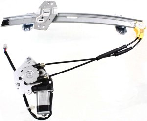 Front Window Regulator for Honda Accord 1994-1997, Right (Passenger), Power Operated, with Motor, Coupe Model, Replacement