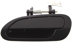 Exterior Rear Door Handle for Honda Accord 1998-2002, Left (Driver), Smooth Black, Sedan, Japan/USA Built, Replacement