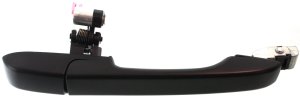 Exterior Rear Door Handle Assembly for Honda CR-V 2002-2006, Right (Passenger), Smooth Black, Replacement
