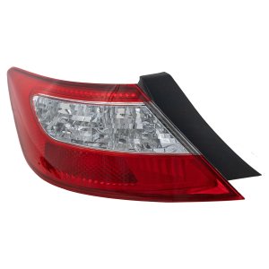 Tail Light for Honda Civic Coupe 2009-2011, Left (Driver) Side, with Lens and Housing, Replacement