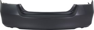 Rear Bumper Cover for Honda Accord Sedan, 2006-2007, Primed (Ready to Paint), Replacement